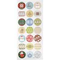 Creativ Company Stickers, kerstborduursels, vel 10x23 cm, ca. 21 stuk, 1 vel