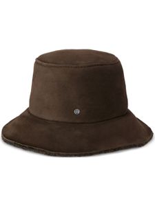 Maison Michel Fredo sheepskin bucket hat - Marron