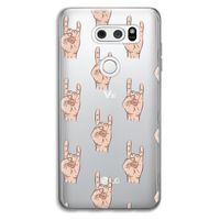 Rock: LG V30 Transparant Hoesje