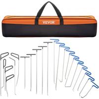 VEVOR Bar Dent Removal Kit, 21-delige verveloze deukreparatiestaven, roestvrijstalen deukstaven, Whale Tail Dent Repair Tools, professioneel hageluitdeukgereedschap