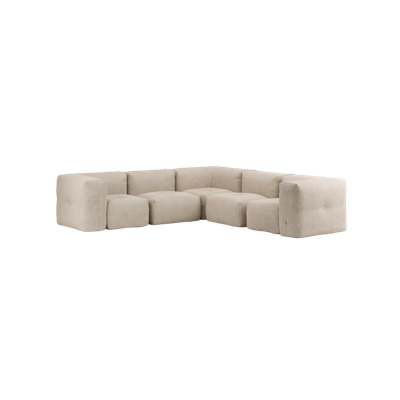 Soft Sofa Indoor - 5 Seater Corner Sofa - Beige - SACKit