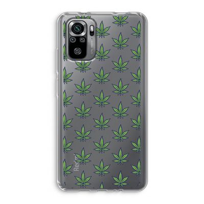 Weed: Xiaomi Redmi Note 10S Transparant Hoesje