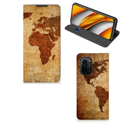 Xiaomi Mi 11i | Poco F3 | Book Cover | Wereldkaart