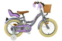 Volare blossom kinderfahrrad - mädchen - 14 zoll - lila - zwei handbremsen