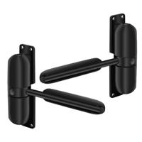 Malatec Deurdranger - 2x - zwart - zink - instelbaar - deuren veilig sluiten