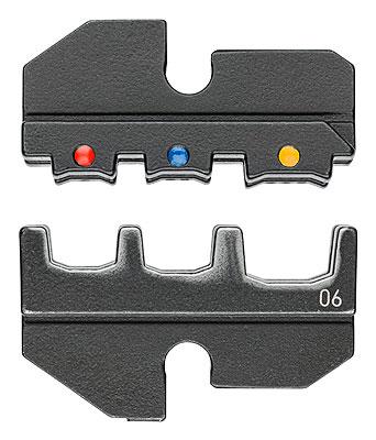 Knipex 97 49 06 97 49 06 Krimpinzetstuk Geïsoleerde kabelschoenen, Geïsoleerde connectoren (male), Geïsoleerde stootverbinders 0.5 tot 6 mm² Geschikt voor merk