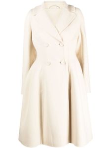 Ermanno Scervino manteau évasé à boutonnière croisée - Blanc