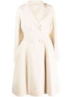 Ermanno Scervino manteau évasé à boutonnière croisée - Blanc - thumbnail