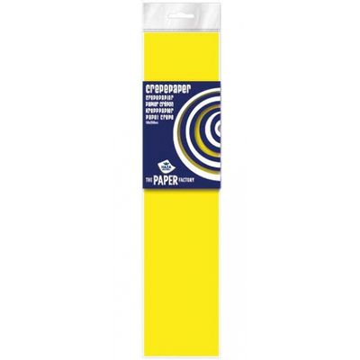 10x Crepe papier plat neon geel 250 x 50 cm knutsel materiaal