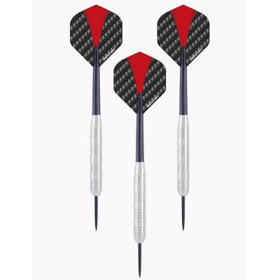 3x Set van 3 dartpijlen Longfield darts nickel silver 24 grams