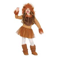Carnavalskleding leeuw kostuum voor meisjes 7-9 jaar (122-134)  - - thumbnail