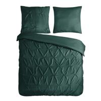 Dekbedovertrek Chesterfield Donkergroen Luxe 240x200 Cm Anti Allergie & Anti Huisstofmijt Pure - Dekbed-Discounter.nl