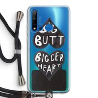Big butt bigger heart: Huawei P20 Lite (2019) Transparant Hoesje met koord