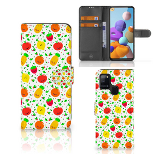 Samsung Galaxy A21s Book Cover Fruits