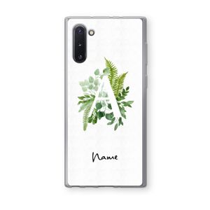 Green Brush: Samsung Galaxy Note 10 Transparant Hoesje