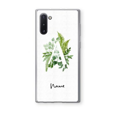 Green Brush: Samsung Galaxy Note 10 Transparant Hoesje
