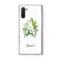 Green Brush: Samsung Galaxy Note 10 Transparant Hoesje