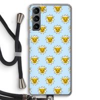 Leeuwenkoppen: Samsung Galaxy S21 Transparant Hoesje met koord