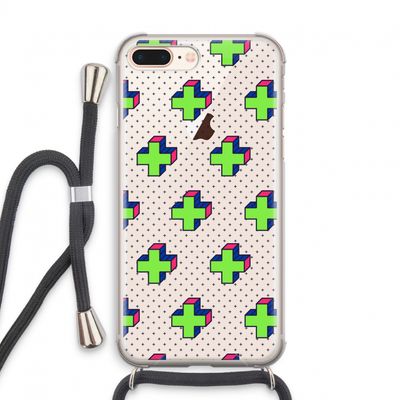 8-bit N°10: iPhone 7 PLUS Transparant Hoesje met koord