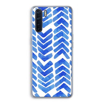 Blauwe pijlen: Oppo A91 Transparant Hoesje