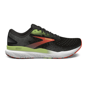 Brooks Ghost 16 GTX hardloopschoenen black/mandarin red/green heren 42