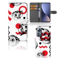 Telefoonhoesje met Naam Xiaomi 12 | 12X Skull Red Telefoonhoesje met Naam Xiaomi 12 | 12X Skull Red