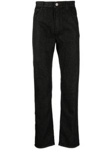 Giorgio Armani jean droit à teinture foncée - Noir