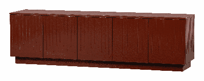 WOOOD TV-meubel 'Pencil' Grenenhout, 180cm, kleur Merlot