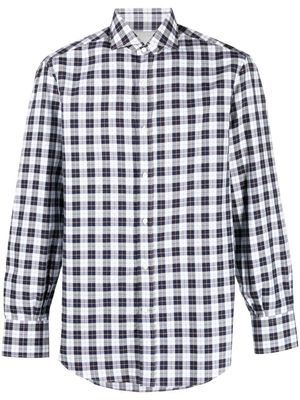 Brunello Cucinelli chemise à carreaux - Bleu