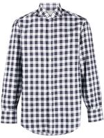 Brunello Cucinelli chemise à carreaux - Bleu