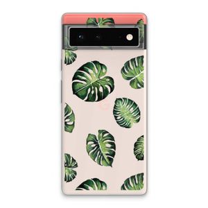 Tropische bladeren: Google Pixel 6 Transparant Hoesje