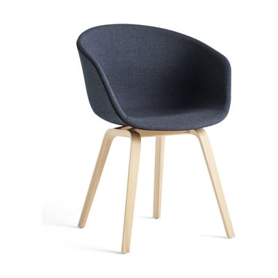 HAY About a Chair AAC 23 eetkamerstoel gezeept - donkerblauw