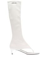 Miu Miu bottes en cuir Nappa - Blanc