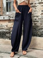 Casual Plain Loose Pants