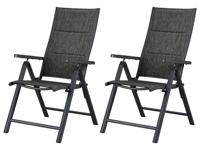 LIVARNO 2 Verstelbare tuinstoelen Toronto Deluxe