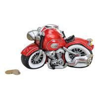 Spaarpot motorfiets van poly, B21 x D10 x H13 cm