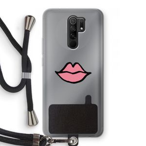 Kusje: Xiaomi Redmi 9 Transparant Hoesje met koord