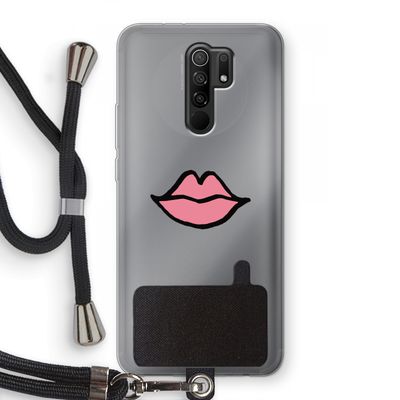 Kusje: Xiaomi Redmi 9 Transparant Hoesje met koord