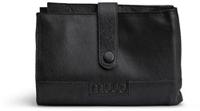 MUUD Billie Etui Black - Handgemaakt leren handwerketui C19x13cm - O27.5x38cm