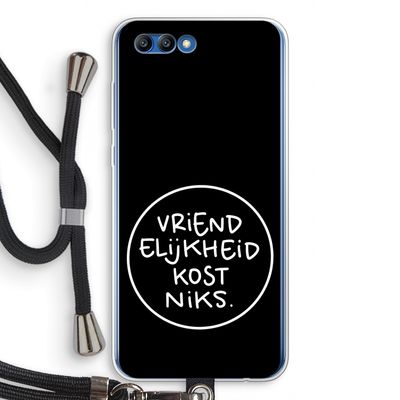 Vriendelijkheid: Honor 10 Transparant Hoesje met koord