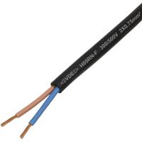 TRU COMPONENTS TC-13475124 Rubberkabel H05RN-F 2 x 0.75 mm² Zwart per meter