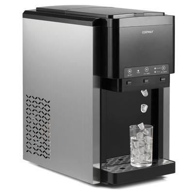 3-in-1 Waterdispenser met Ijsblokjesmachine Ijsblokjesmachine met Gemalen Ijs Ijsmachine voor Thuis Keuken en Kantoor