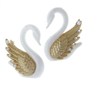 Swan White Gold 4 Inch - Kurt s adler