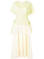 3.1 Phillip Lim robe ceinturée à manches courtes - Jaune