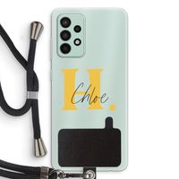 Amber Script: Samsung Galaxy A52s 5G Transparant Hoesje met koord