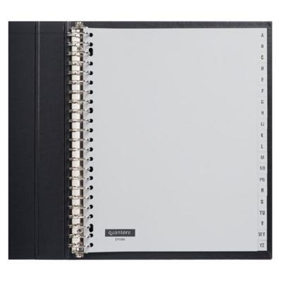 Tabbladen Quantore A4 23-gaats 20-delig met A-Z breed grijs