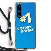 Victory Royale: Sony Xperia 1 III Transparant Hoesje met koord