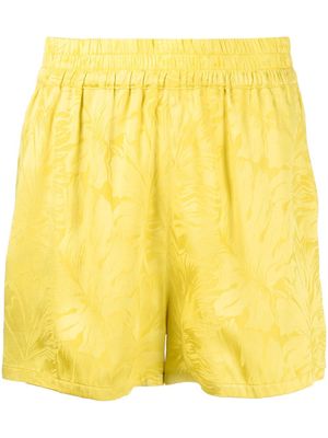 RTA short à imprimé végétal - Jaune