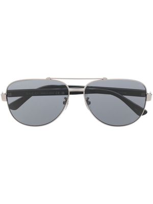 Gucci Eyewear lunettes de soleil à monture ronde - Argent