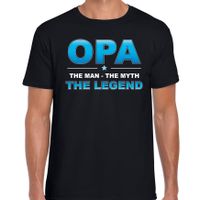 Opa the legend cadeau t-shirt zwart voor heren